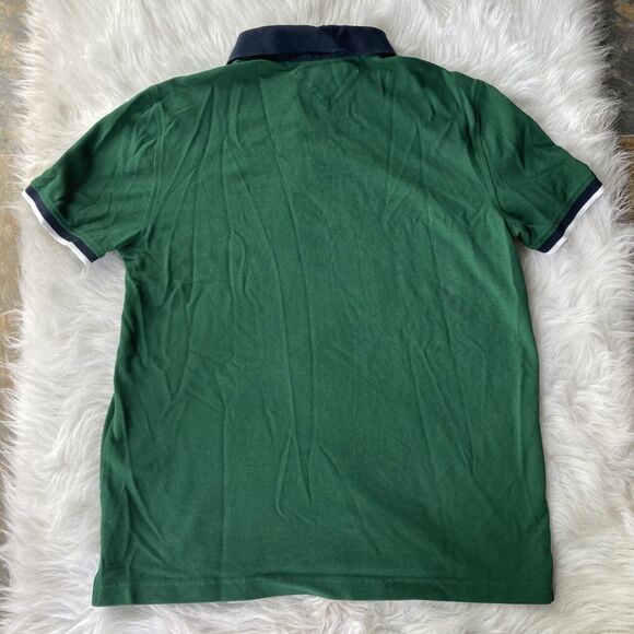 Tommy Hilfiger Polo Shirt Sz L Mens Emerald Green Blue Custom-Fit Casual Work - Picture 5 of 5